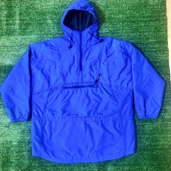 Vintage L.L. Bean Parka Insulate Anorak Womens Blue USA L - Picture 2 of 7